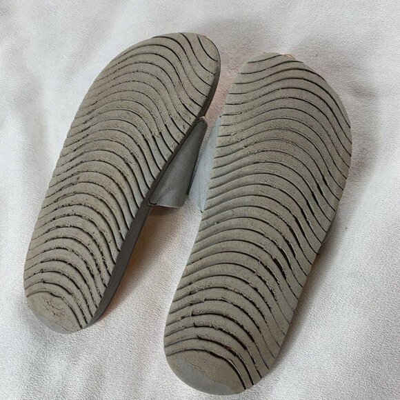 Nike Kawa Slide Youth Flip Flops Sandals Gray Orange Size 3Y Read Description - Picture 6 of 7